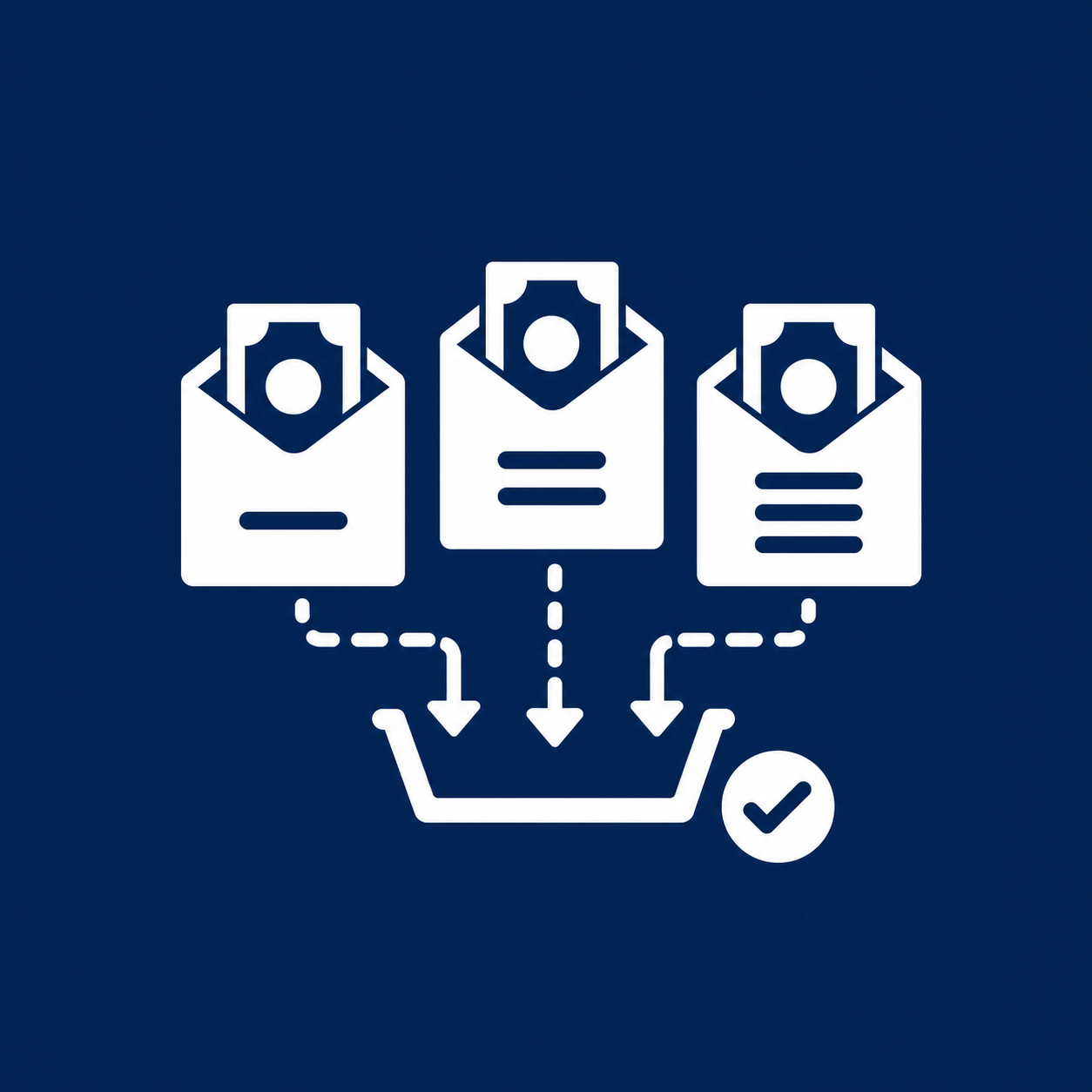 Cash Envelopes Reconciliation Icon