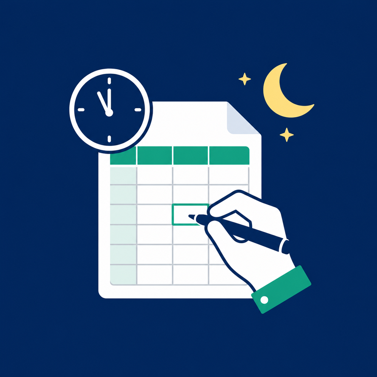 Handwritten Spreadsheets at Midnight Handwritten Spreadsheets at Midnight