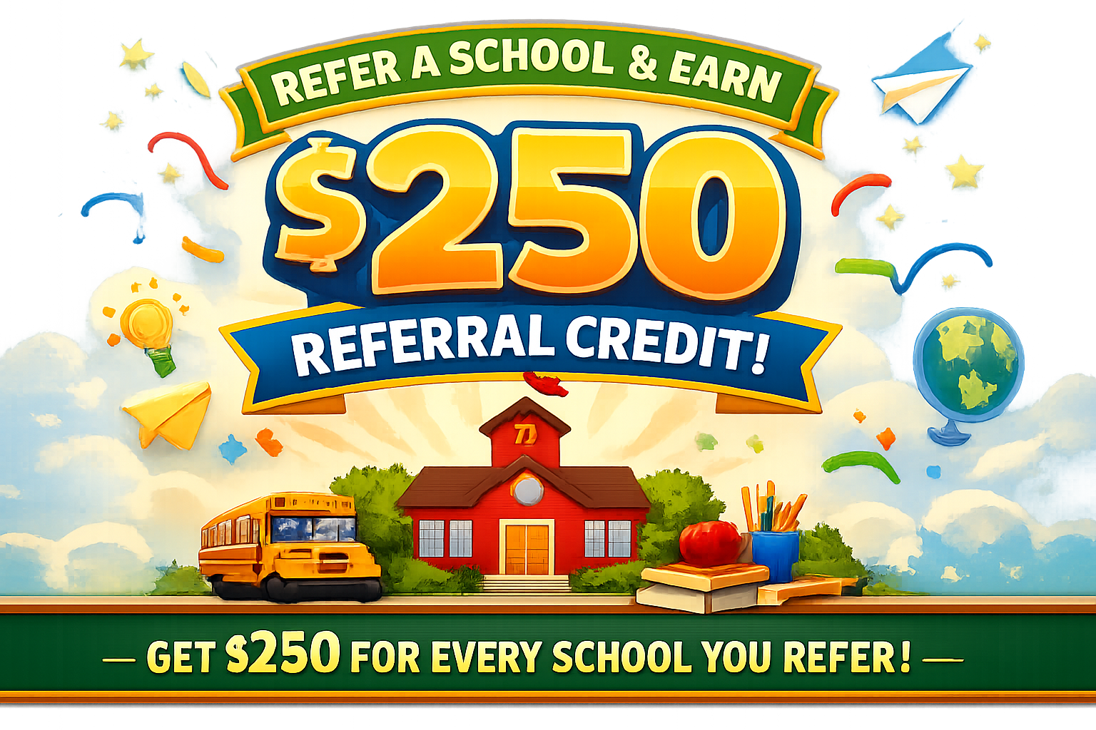 School Referral Credit Graphic