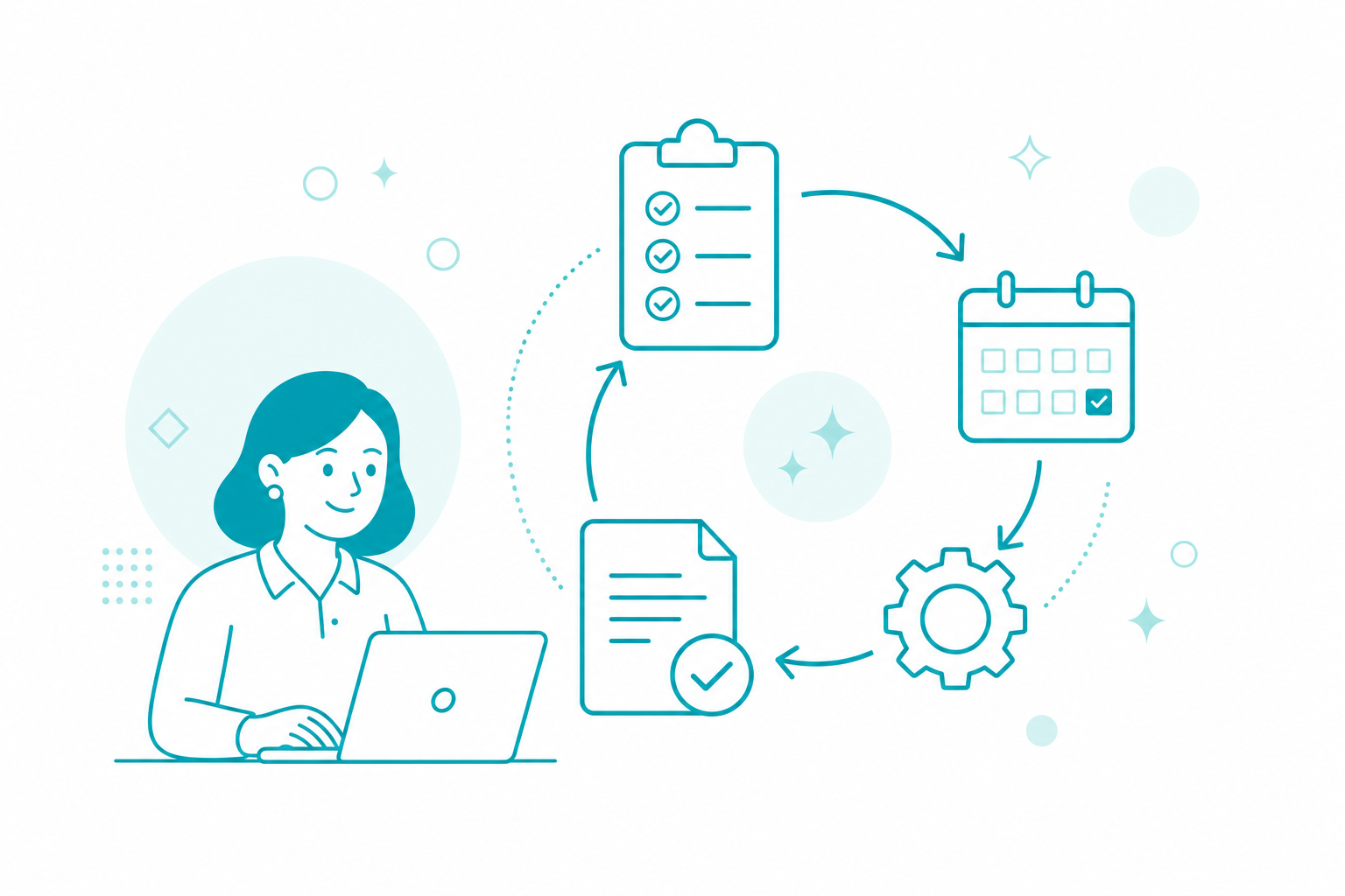 Streamlined School Admin Workflow with Friendly Icons