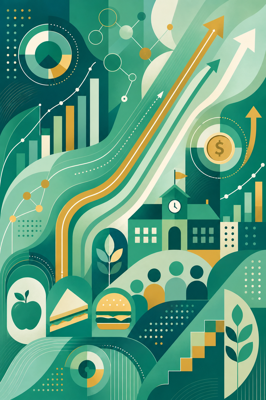 Geometric Growth Visualization Portrait